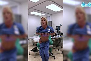 Fit Nurse MILF Caught Masturbating, Fired But Still Cums Hard!