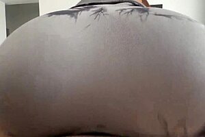 perfect ass in ripped leggings bounces reverse cowgirl on dick pov ughh so tight