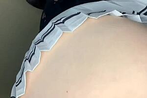 latina chubby wife squirts dildo orgasm