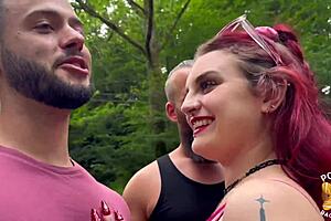 rouquine slut trixy craves double cocks—mmf dp overload!