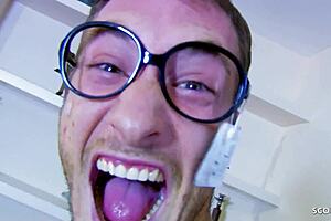 black hair wife picks nerd for anal cheating while hubby's away