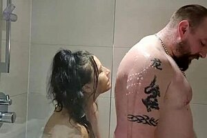 peeing in the shower with christina santes