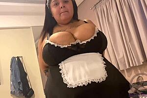 EMPLOYEE SLUT MARY JHUANA SUCKS BOSS COCK AFTER GETTING CAUGHT