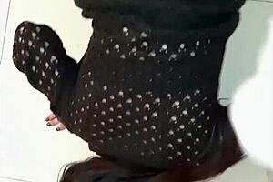 boyfriend lifts juicy latina skirt to slam wet pussy in crossdress fun?