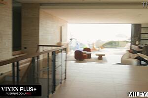 hey, sneaky milf kate dia sneaks boy toy out as hubby walks in early