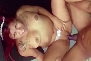 tattooed argentinian milf stuffs dildo deep in her wet pussy pov