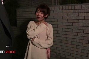 Mature Japanese Housewife Enjoys Lover's Intimate Evening Embrace