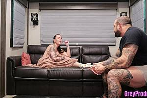 Turning stepmom into my submissive slut deepthroat cum 😈👅