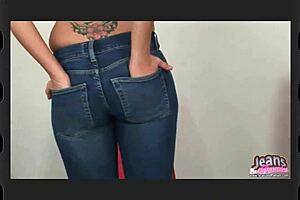 check my teen neighbor's tight ass ripping out of skinny jeans 😏🍑