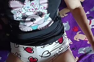 i got my best friend to strip then we hooked up in bathroom