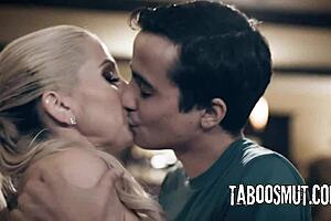 yo chip off the ol block christie stevens deepthroats rides yoga milf threesome with father in law uncle