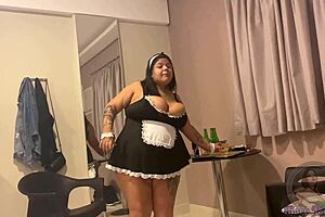 EMPLOYEE SLUT MARY JHUANA SUCKS BOSS COCK AFTER GETTING CAUGHT