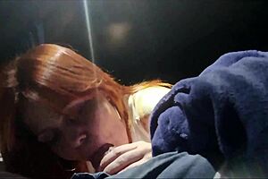 damn that risky public bus blowjob had me cumming quick