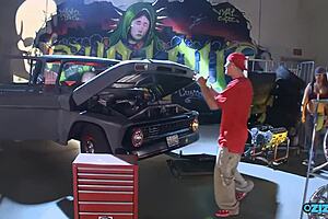Dude, car mechanic kisses Bridgette B then fucks her hard doggystyle! 🔥🍑😈
