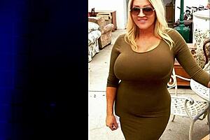 fat bbw milfs tease downblouse huge boobs