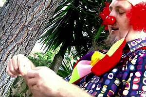 Nympho Wife Begs Clown for Rough Anal Cowgirl at Birthday Cheat Party?