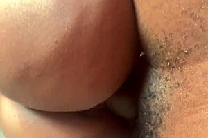 ebony teen's huge ass begs for black monster cock worship