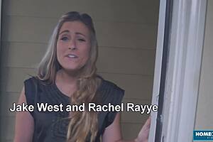 pretty rachel rayye begs neighbor for cock sucking and cowgirl ride