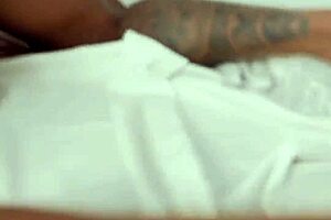 secretary chokes on huge black cock at motel with boss watching