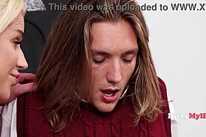 stepmom pities loser son with hot fuck!