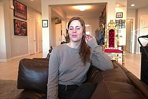 Bro's wife scarlett desperate for cash gushes hard in part 1?