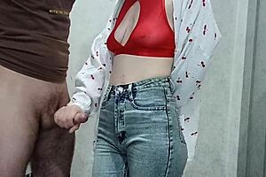 i love jerking my stepson's cock in lingerie, sexy mature massage orgasm