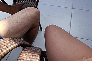 buceta gozada na cobertura do predio depois de transar forte