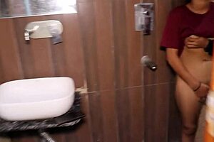 stepsis and i get naughty in the bathroom 😈 indian desi close-up cowgirl riding big cock 💦