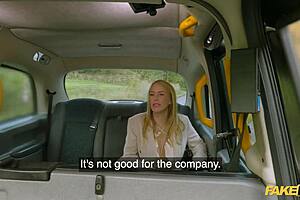 boss lady's huge boobs beg for cock in fake taxi ride