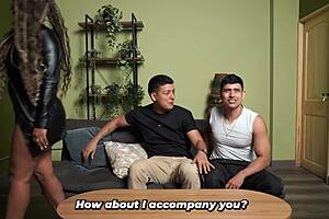 Sexy Wife's Huge Ass Shakes For Husband's Muscular Best Friend