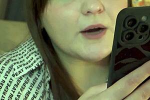 Mmmph! Ballgag muffles my moans as she strap-on fucks me deep!