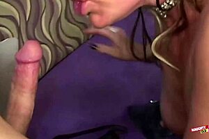 Mature Blonde Milf Seduction: Young Stud's Big Cock Bent Over in Ecstasy