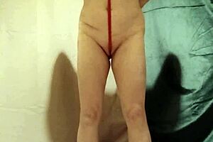 french maid slave autobondage chained flashing big tits 😈🔗