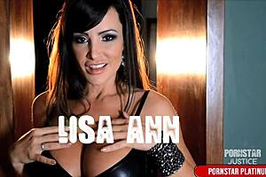 lisa ann drains justice's huge bareback cock dry