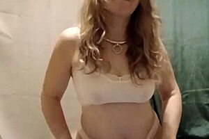 sexy french maid slave masturbates in lingerie pov humiliation