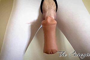 teasing her mouth with my cock feels so damn good