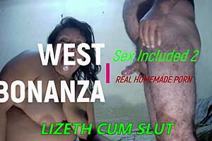 latina milf gags on cock round two swallows thick cumshot mouthful deepthroat