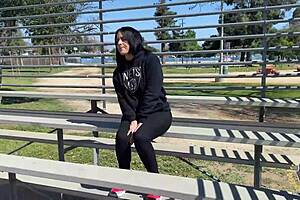 Yolanda Yamz gets her curvy brunette milf body pounded hard by Rome Major outdoors in the park setting up intense doggystyle action