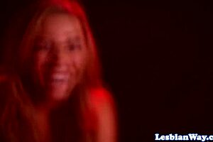 MILF REDHEAD PUSSYLICKS TANNED BABE IN POOL THREESOME ORGASM CLOSE-UP!