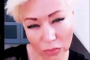 russian aimee hot milf's juicy shaved cunt double penetrated by mature sluts toys
