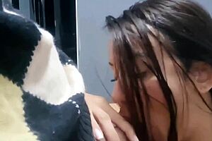 she gives oral sucks dick takes cum and licks pussy