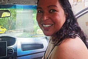 hotwife deisyyeraldine swallows stranger cum in medellin car... flash that ass!