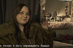 NATASHA PEGS ALEX WITH STRAPON IN CHASTITY BELT DOMINATION!