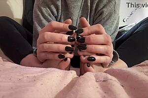 artemisia love's long nails tease feet in hot italian milf fetish solo 😍👣💅✨