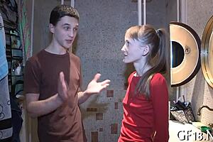 Just Stare While Old Man Roughly Fucks His Teen Girlfriend Hardcore!