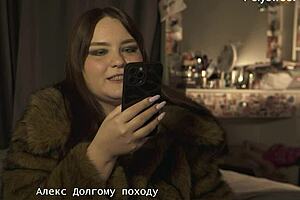 NATASHA PEGS ALEX WITH STRAPON IN CHASTITY BELT DOMINATION!