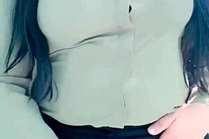 mexicana secretary milf strips uniform and fingers wet pussy