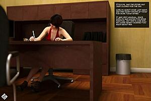 i pounded busty secretary on desk til creampie 3d hentai