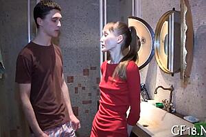 Just Stare While Old Man Roughly Fucks His Teen Girlfriend Hardcore!