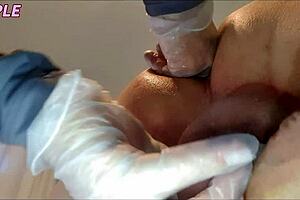 Hot wife rams husband's ass in steamy close-up homemade pegging from april couple session